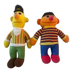 Vintage Bert and Ernie Sesame Street Stuffed Dolls